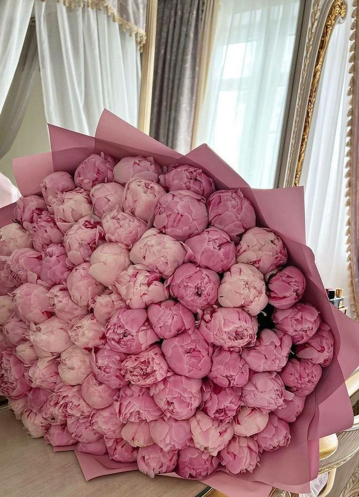Peonies light pink Extra Large