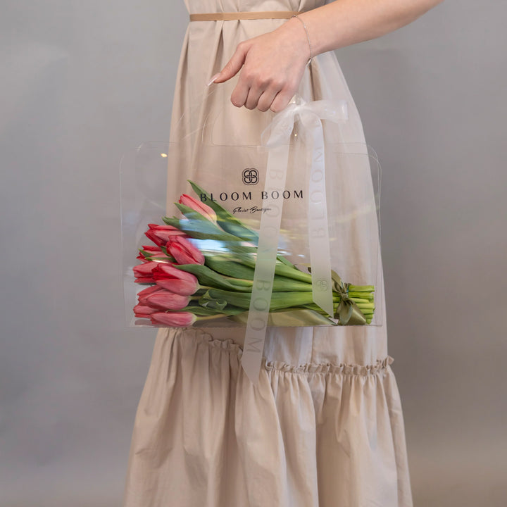 Bouquet of 20 red tulips