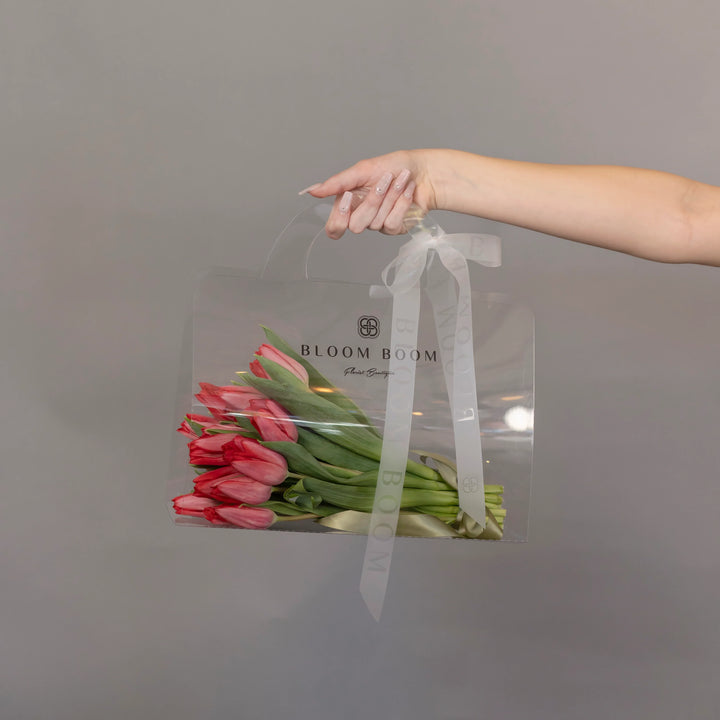 Bouquet of 20 red tulips