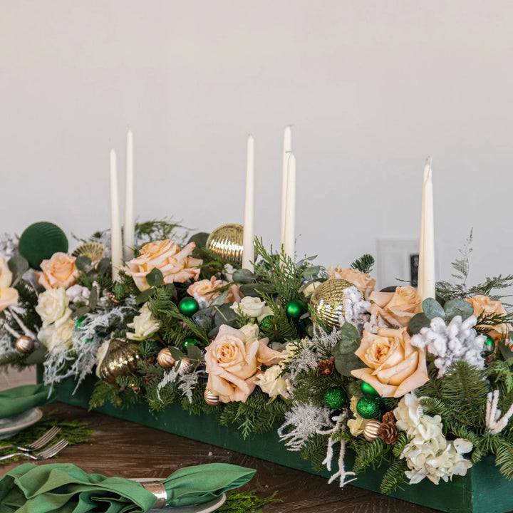 Christmas pie centerpiece