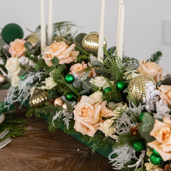 Christmas pie centerpiece