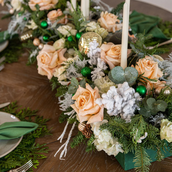 Christmas pie centerpiece