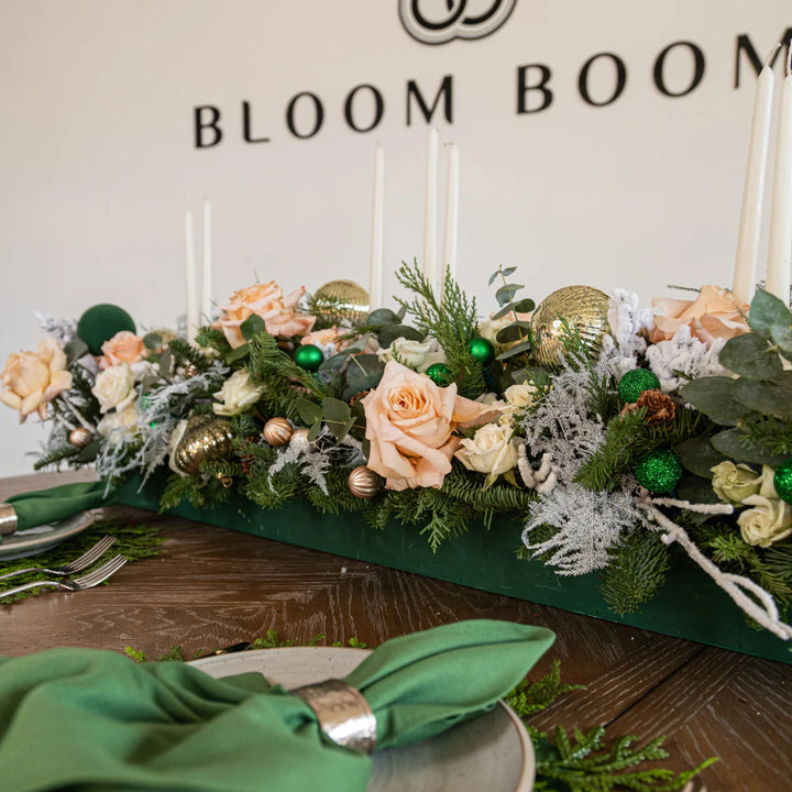 Christmas pie centerpiece