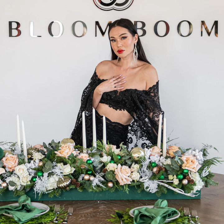 Christmas pie centerpiece