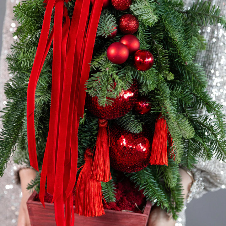Red Christmas Tree