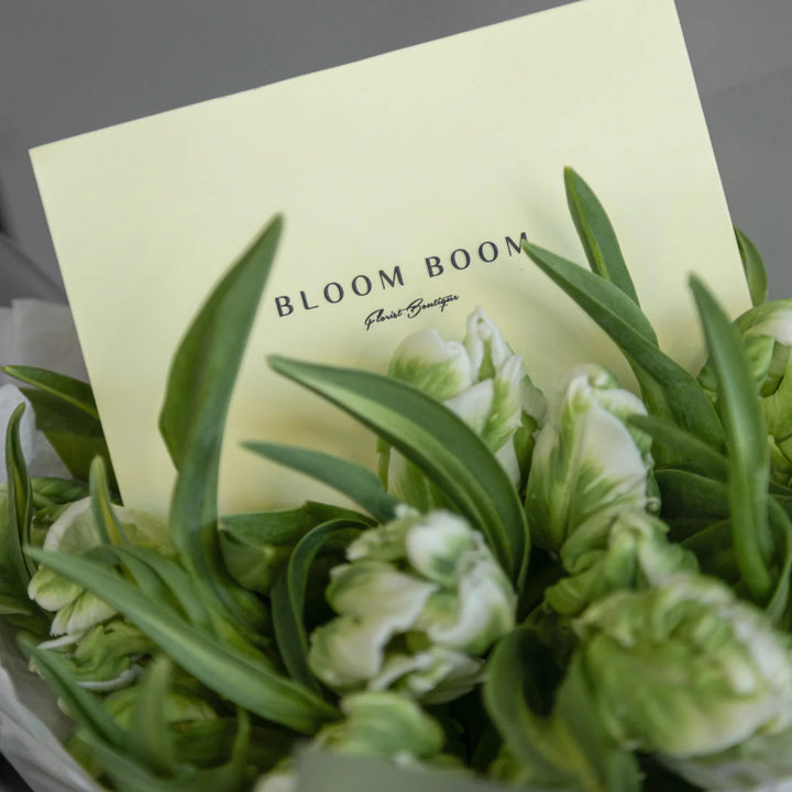Bouquet 20 green parrot tulips