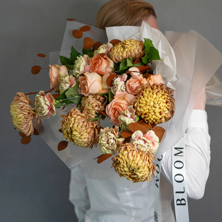 Bouquet "Whimsical Whispers" with chrysanthemum and carnation