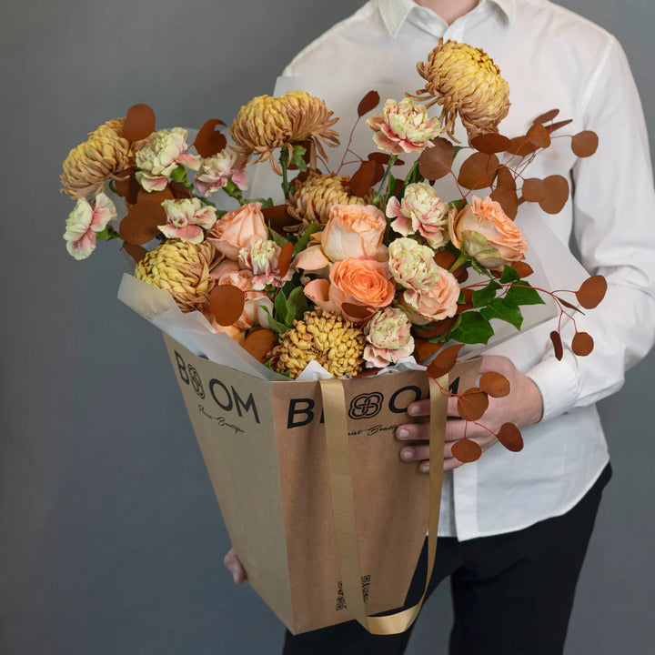Bouquet "Whimsical Whispers" with chrysanthemum and carnation