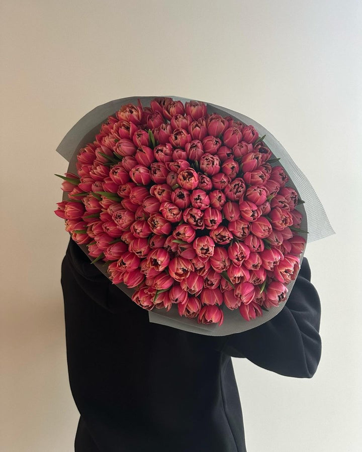 Bouquet of 151 pink tulips