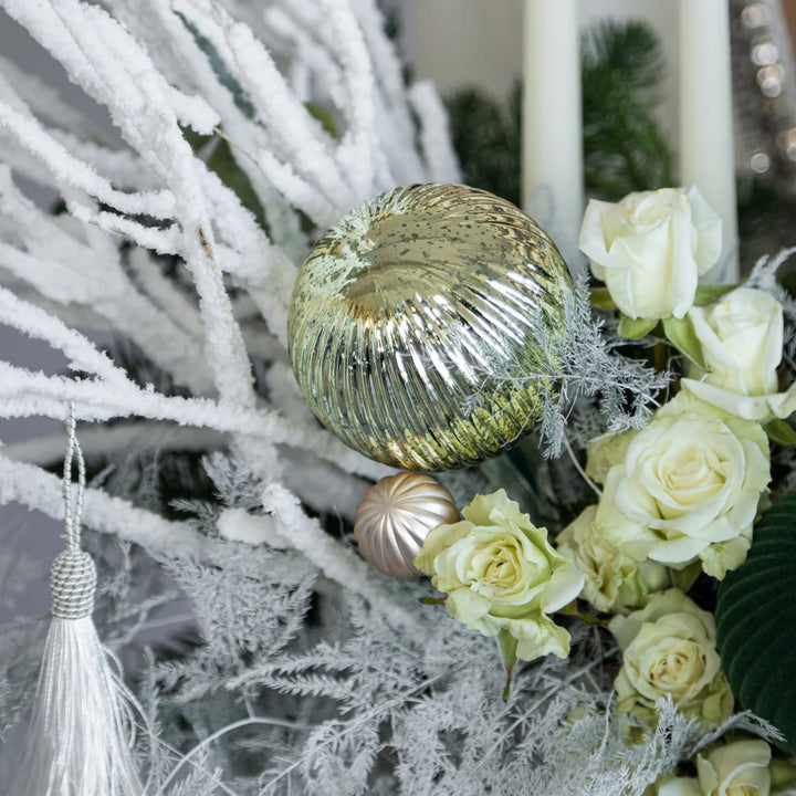 Flower box "Snowy Christmas Night Wooden"
