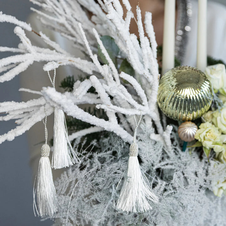 Flower box "Snowy Christmas Night Wooden"