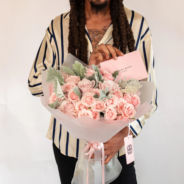 Mix bouquet Love you Mom with roses - Bloom Boom Flowers